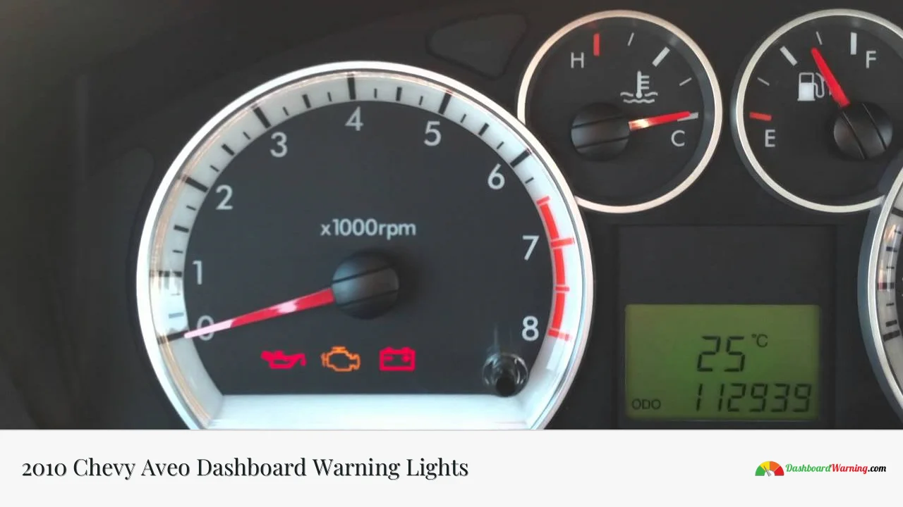 2010 Chevy Aveo Dashboard Warning Lights