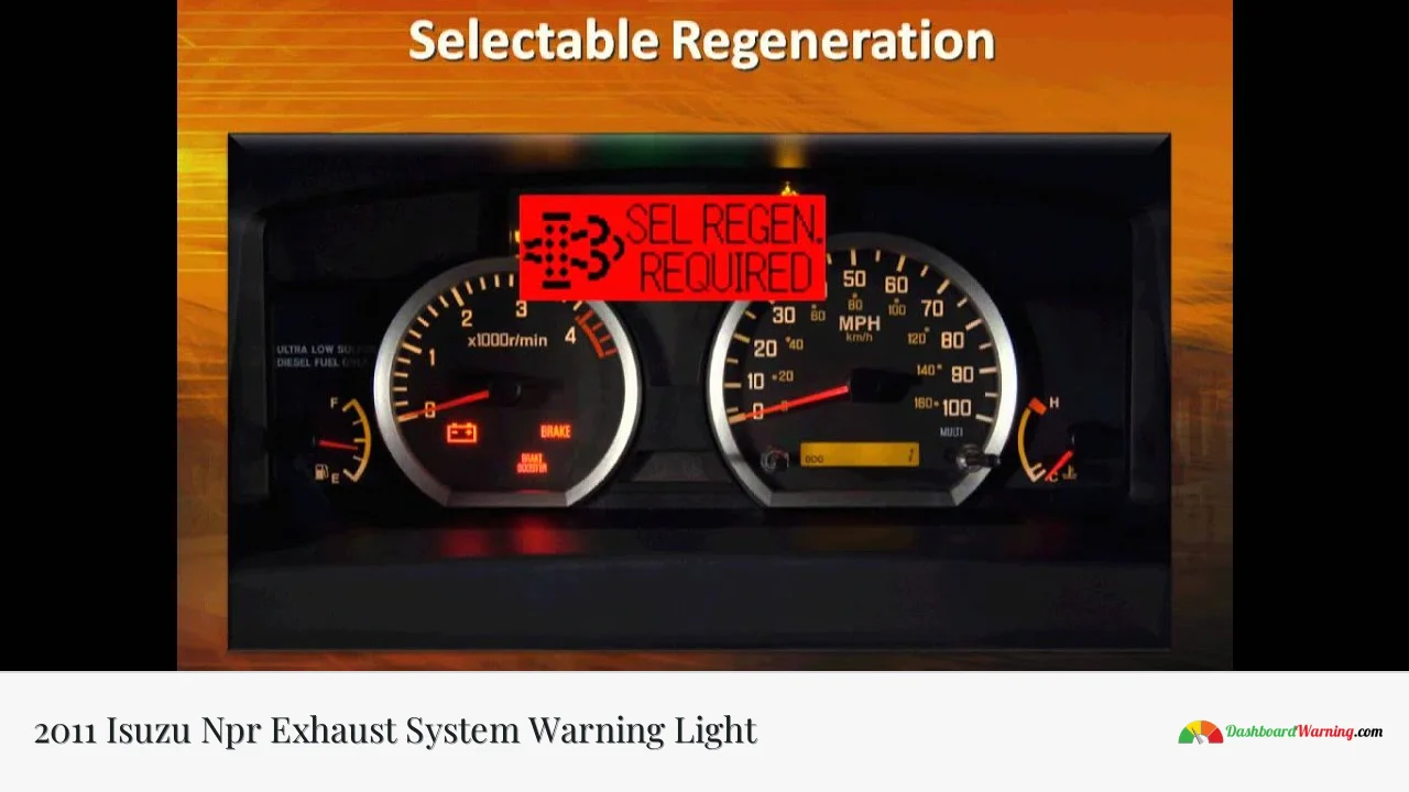 2011 Isuzu Npr Exhaust System Warning Light