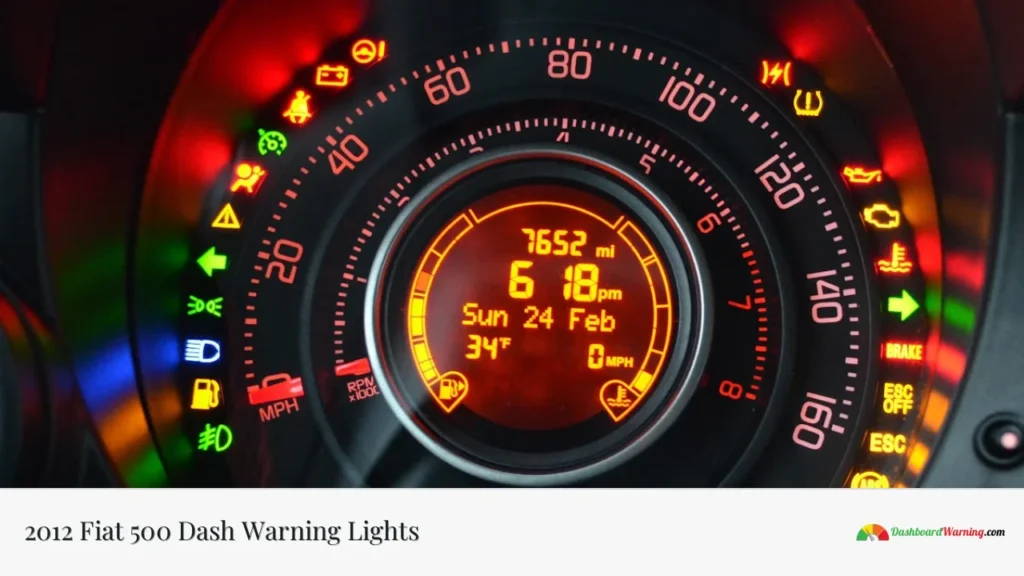 2012 Fiat 500 Dash Warning Lights