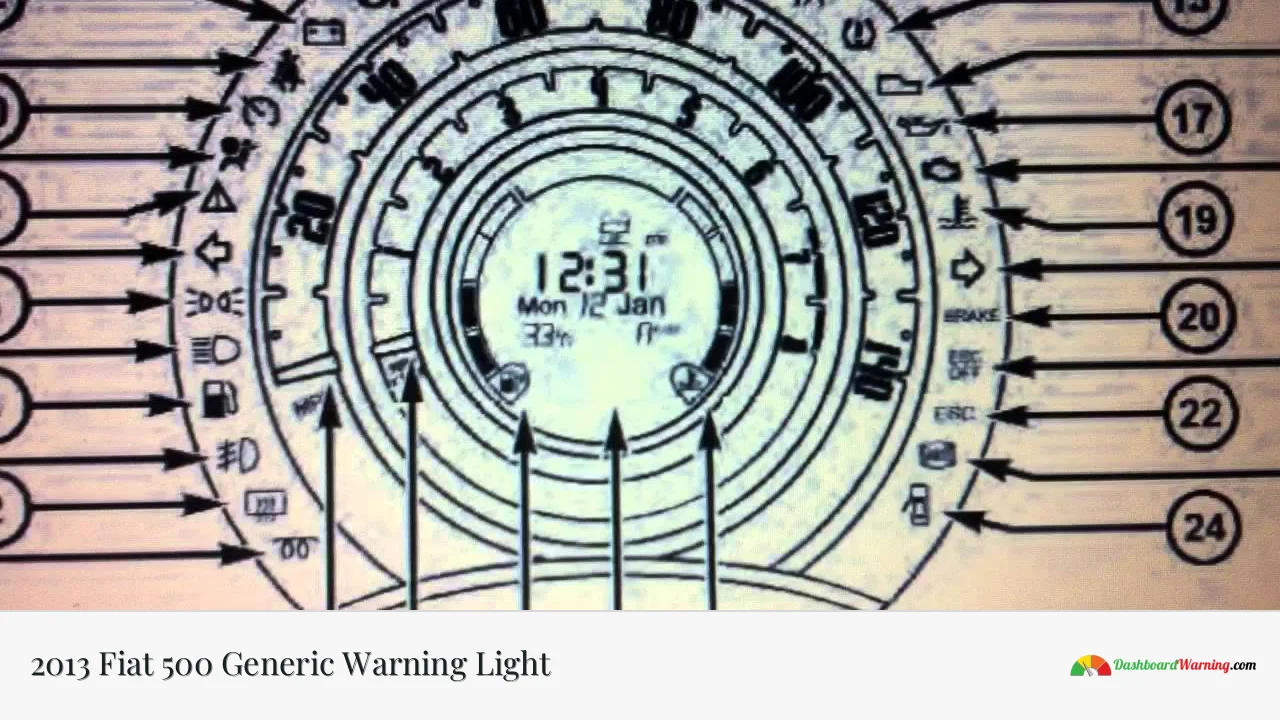 2013 Fiat 500 Generic Warning Light