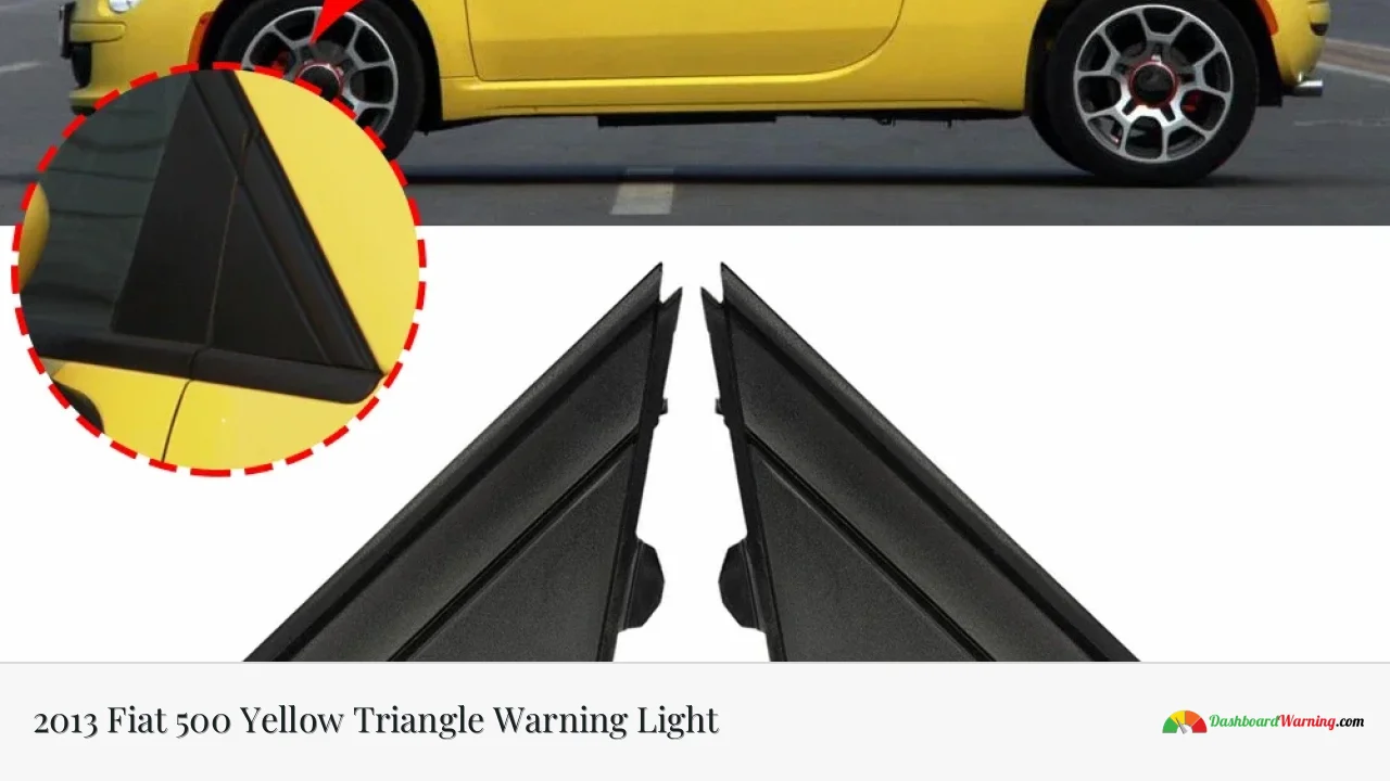 2013 Fiat 500 Yellow Triangle Warning Light