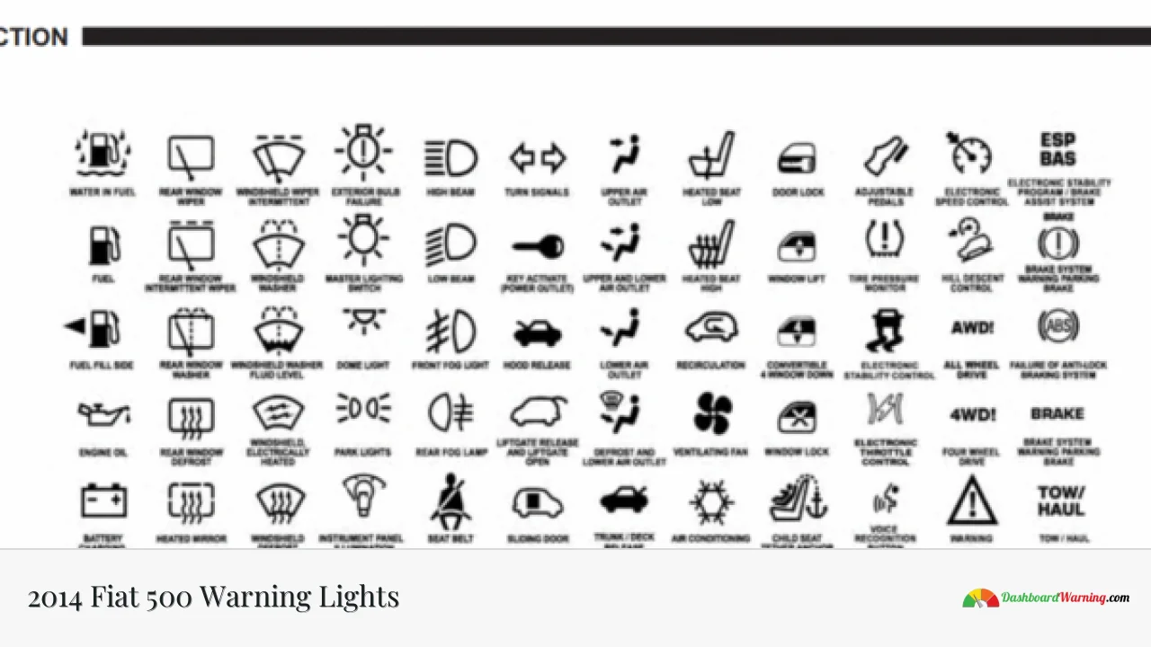 2014 Fiat 500 Warning Lights