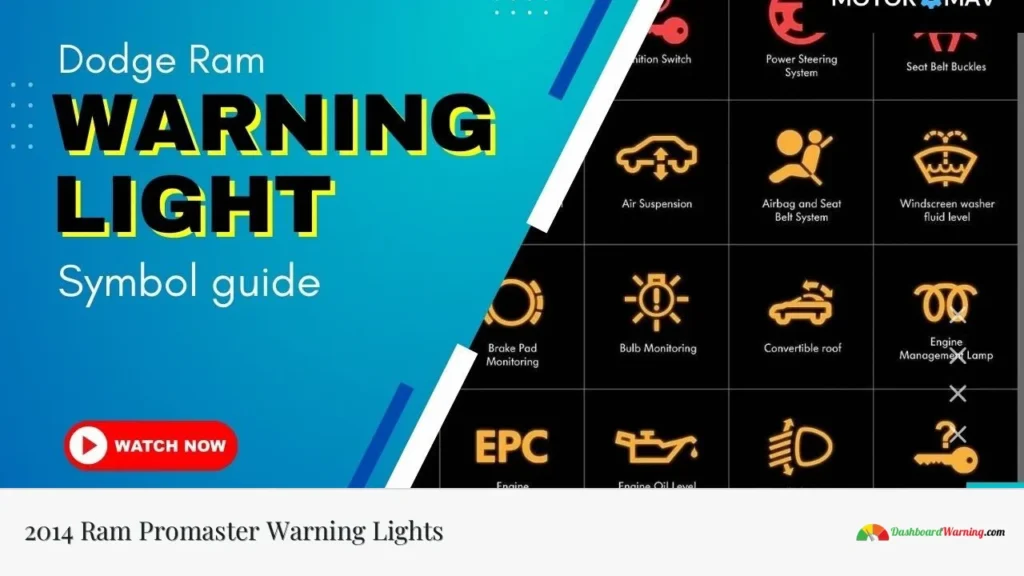 2014 Ram Promaster Warning Lights