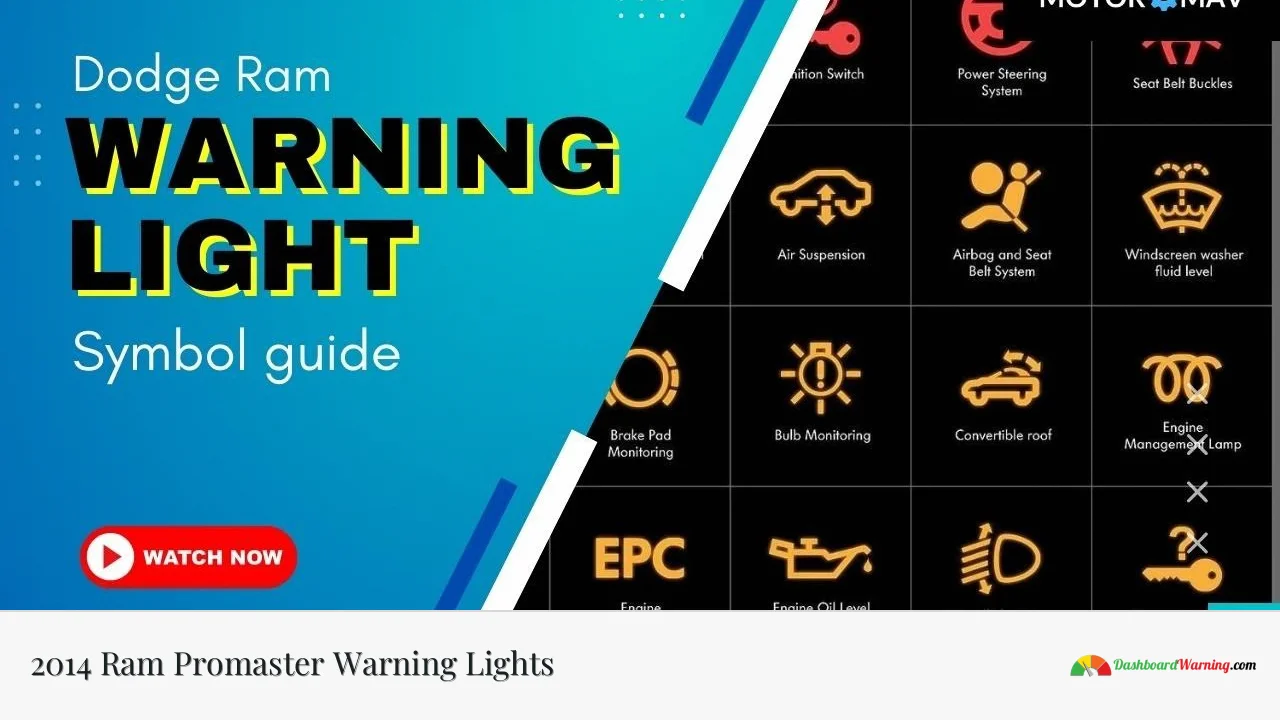 2014 Ram Promaster Warning Lights