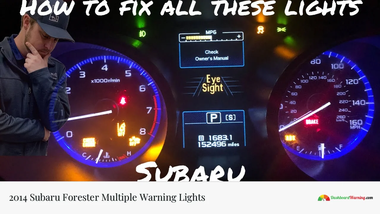 2014 Subaru Forester Multiple Warning Lights