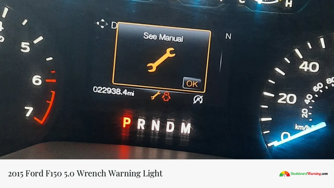 2015 Ford F150 5.0 Wrench Warning Light