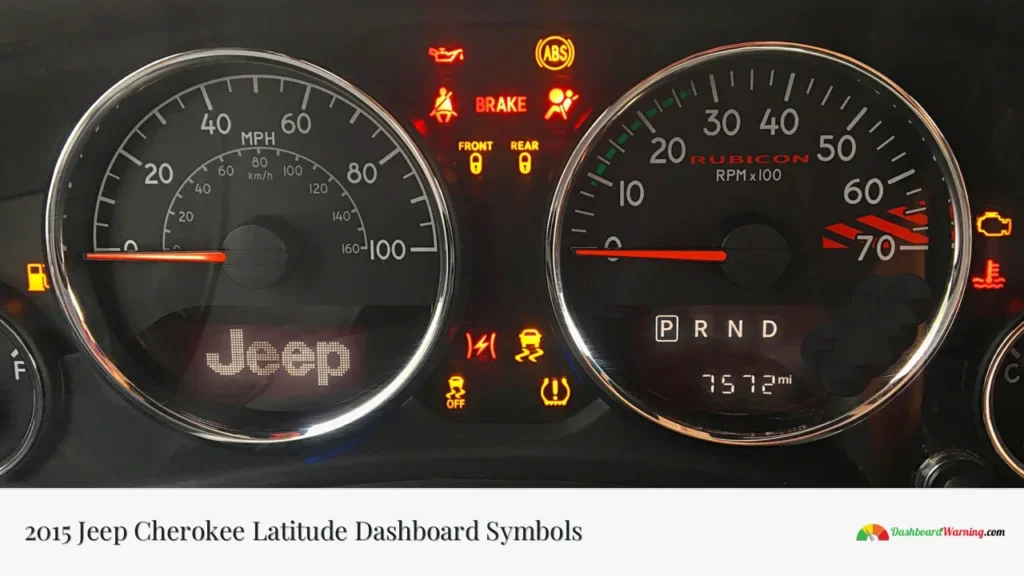 2015 Jeep Cherokee Latitude Dashboard Symbols