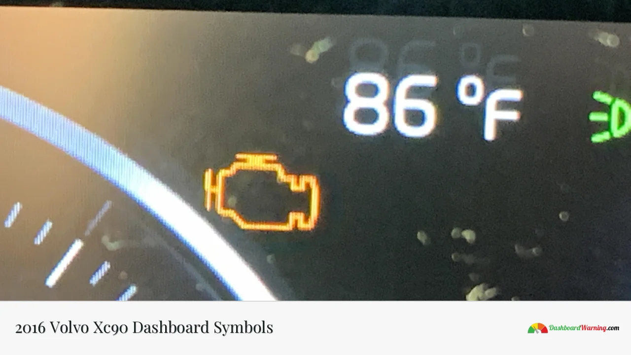 2016 Volvo Xc90 Dashboard Symbols