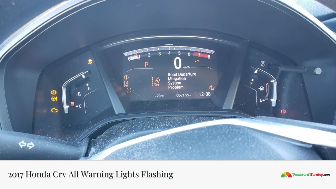 2017 Honda Crv All Warning Lights Flashing