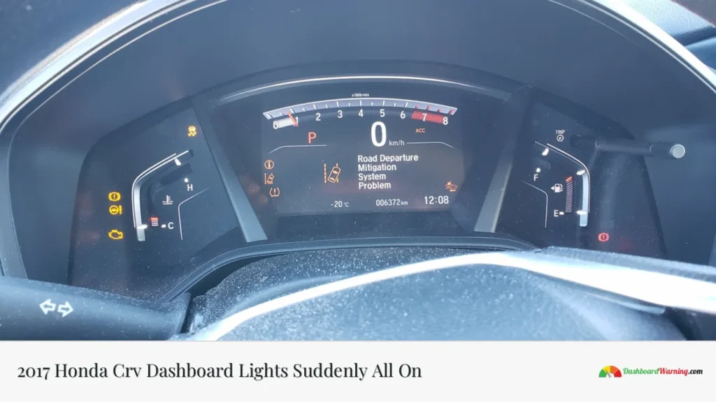 2017 Honda Crv Dashboard Lights Suddenly All On