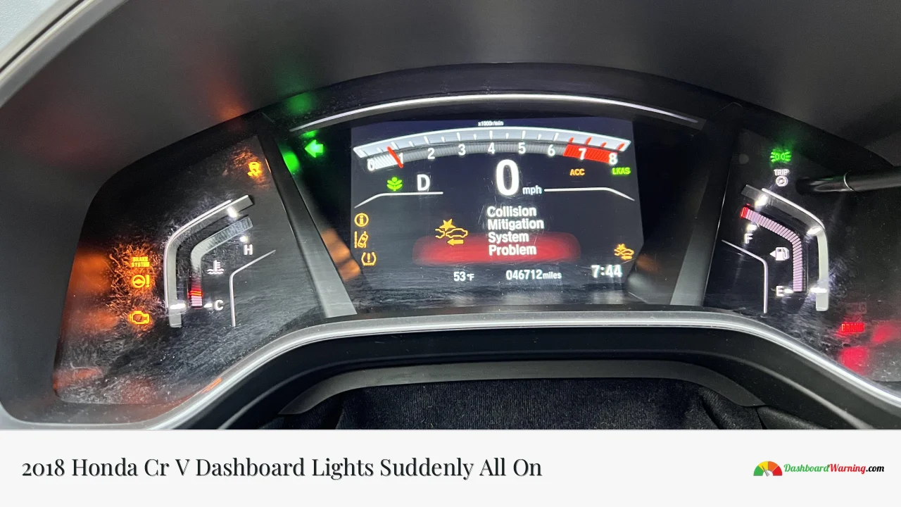 2018 Honda Cr V Dashboard Lights Suddenly All On