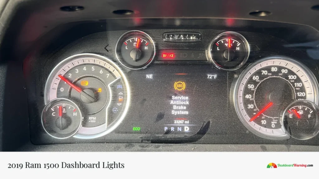 2019 Ram 1500 Dashboard Lights