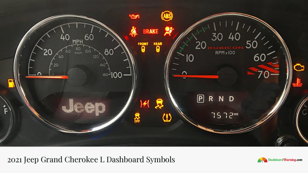 2021 Jeep Grand Cherokee L Dashboard Symbols