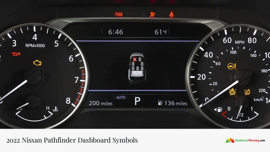 2022 Nissan Pathfinder Dashboard Symbols