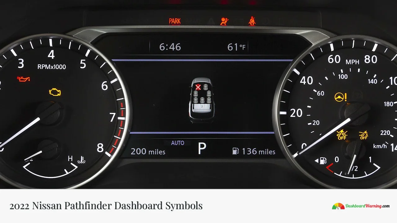 2022 Nissan Pathfinder Dashboard Symbols