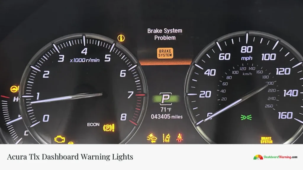 Acura Tlx Dashboard Warning Lights