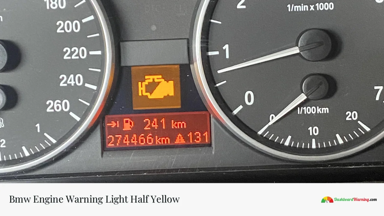 Bmw Engine Warning Light Half Yellow