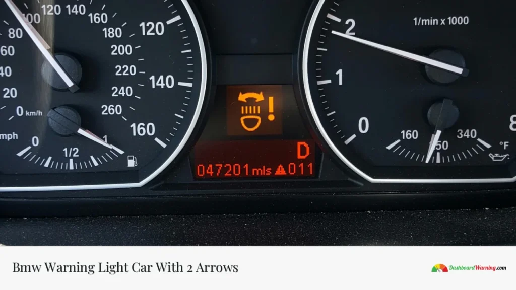 Bmw Warning Light Car With 2 Arrows