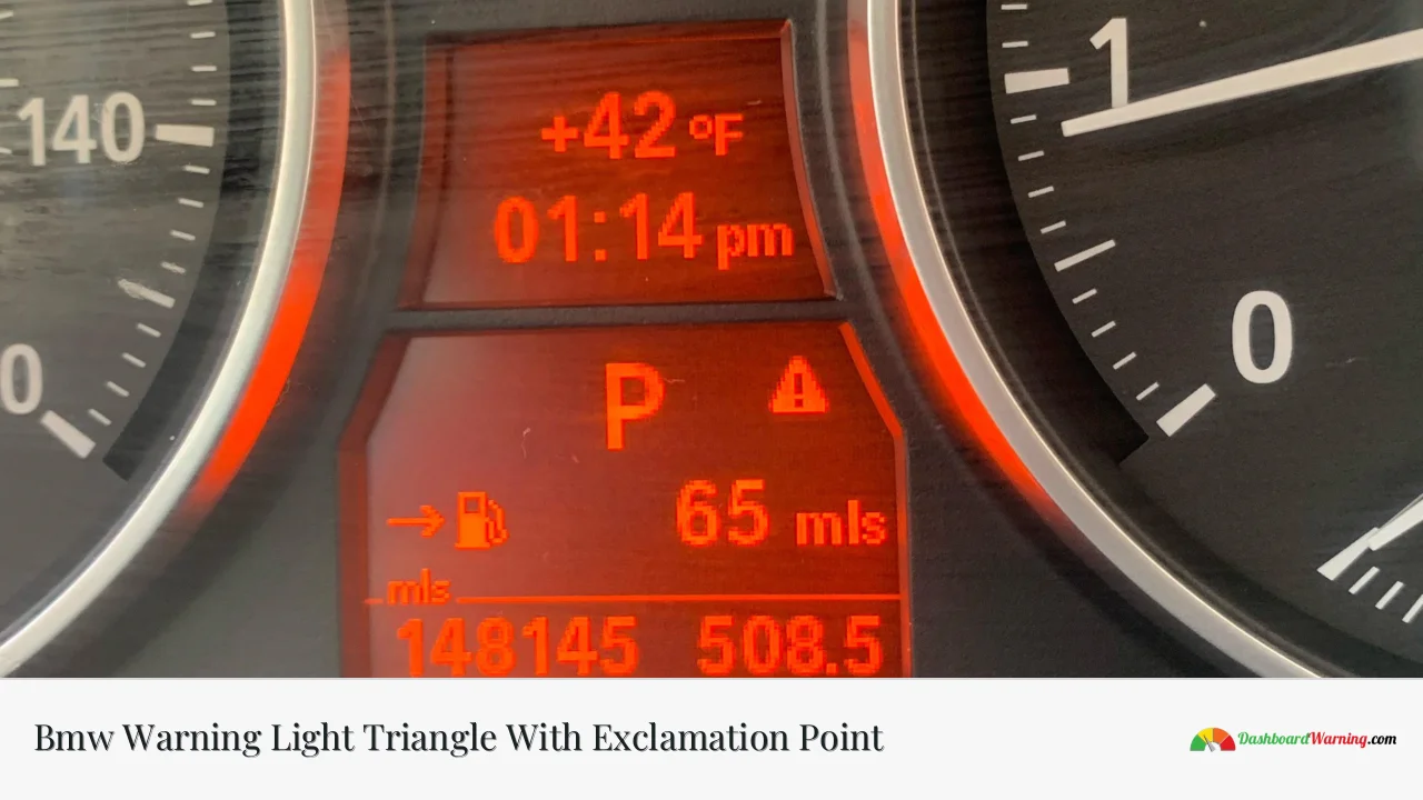 Bmw Warning Light Triangle With Exclamation Point