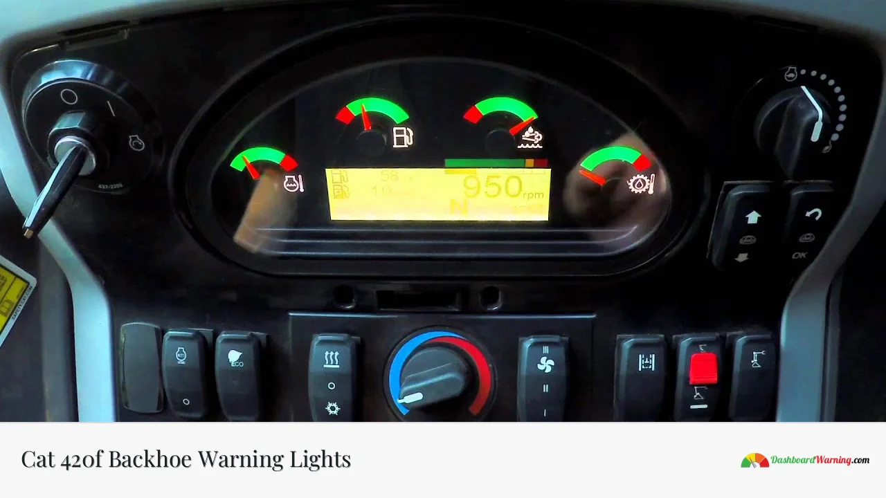 Cat 420f Backhoe Warning Lights