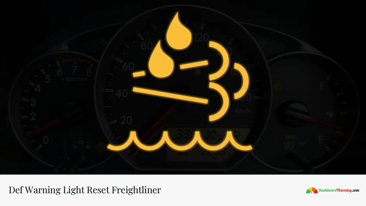 Def Warning Light Reset Freightliner