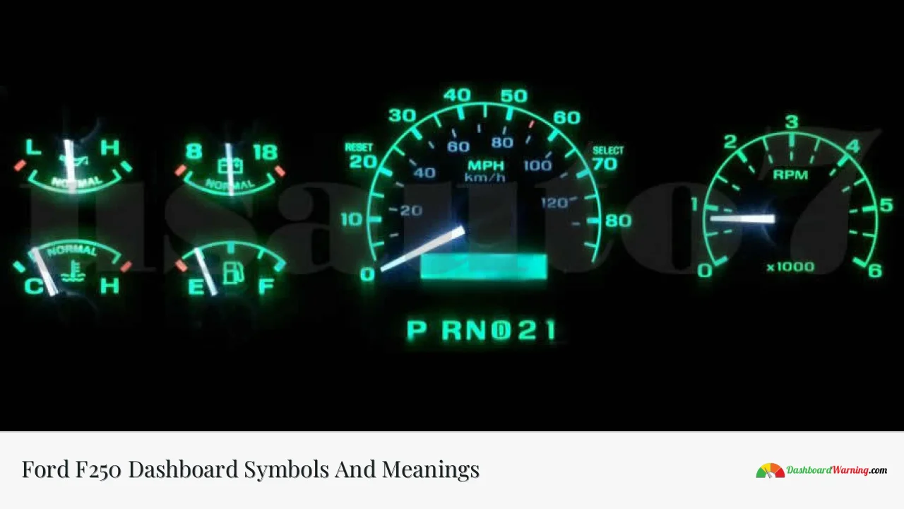 Ford F250 Dashboard Symbols And Meanings