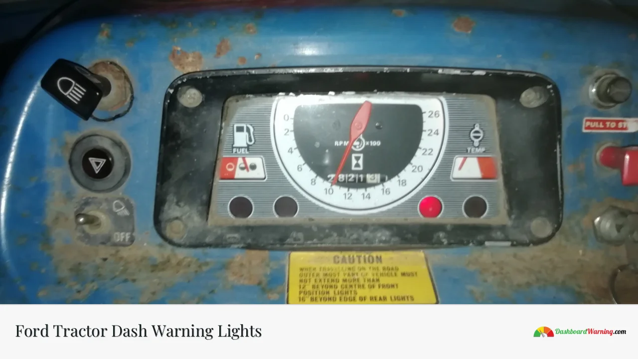 Ford Tractor Dash Warning Lights