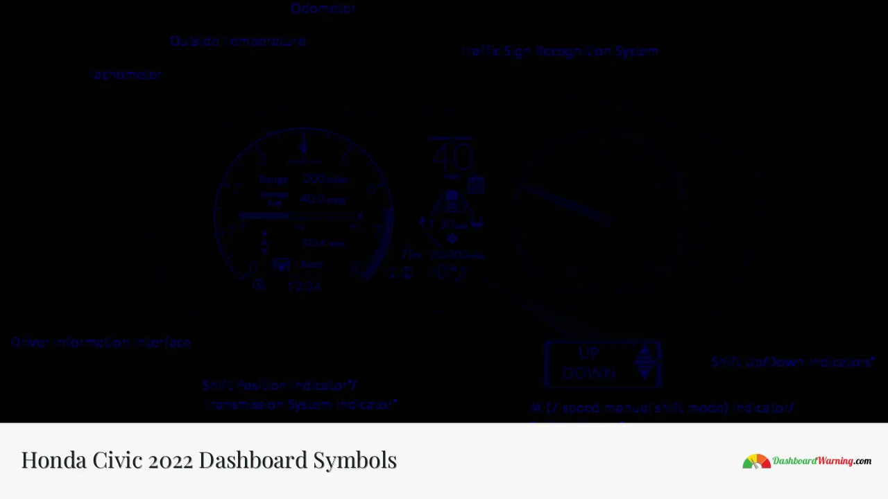 Honda Civic 2022 Dashboard Symbols