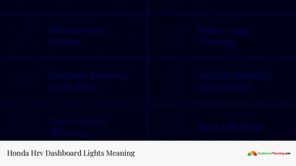 Honda Hrv Dashboard Lights Meaning