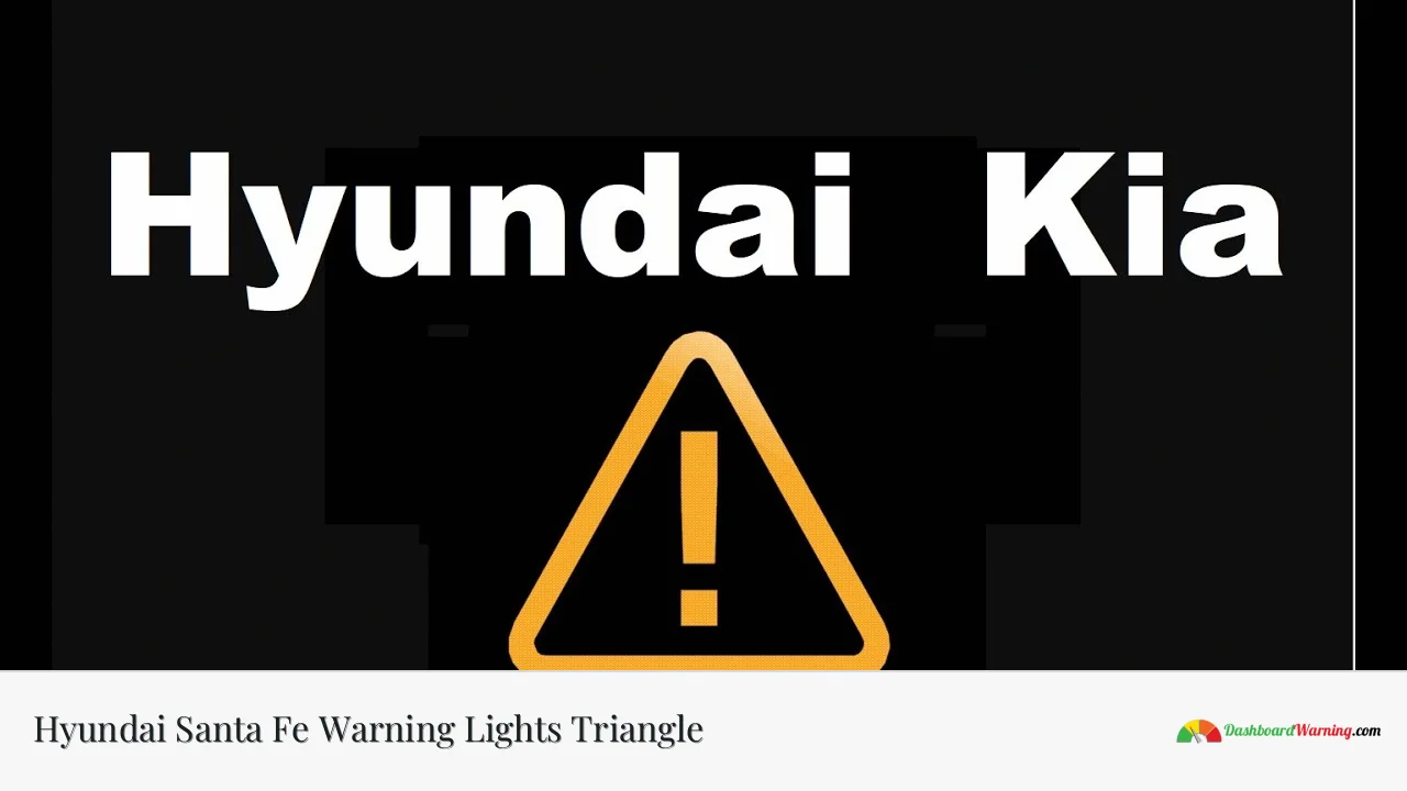 Hyundai Santa Fe Warning Lights Triangle