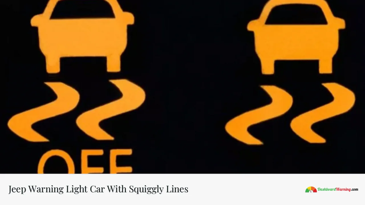 Jeep Warning Light Car With Squiggly Lines