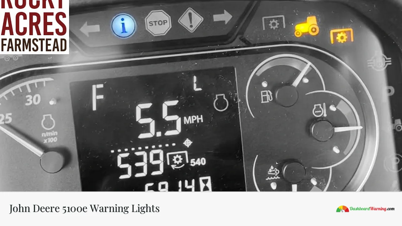 John Deere 5100e Warning Lights