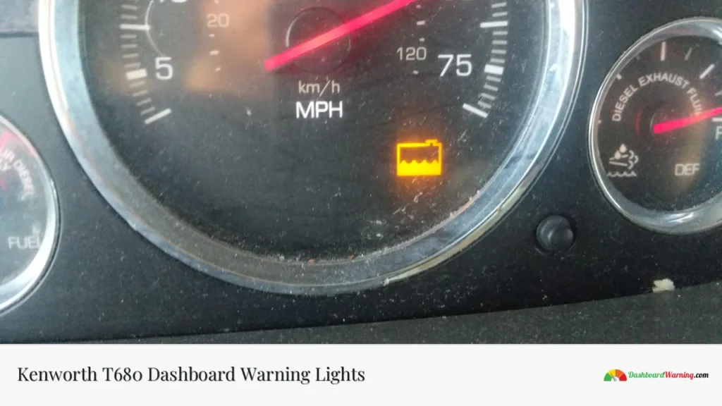 Kenworth T680 Dashboard Warning Lights