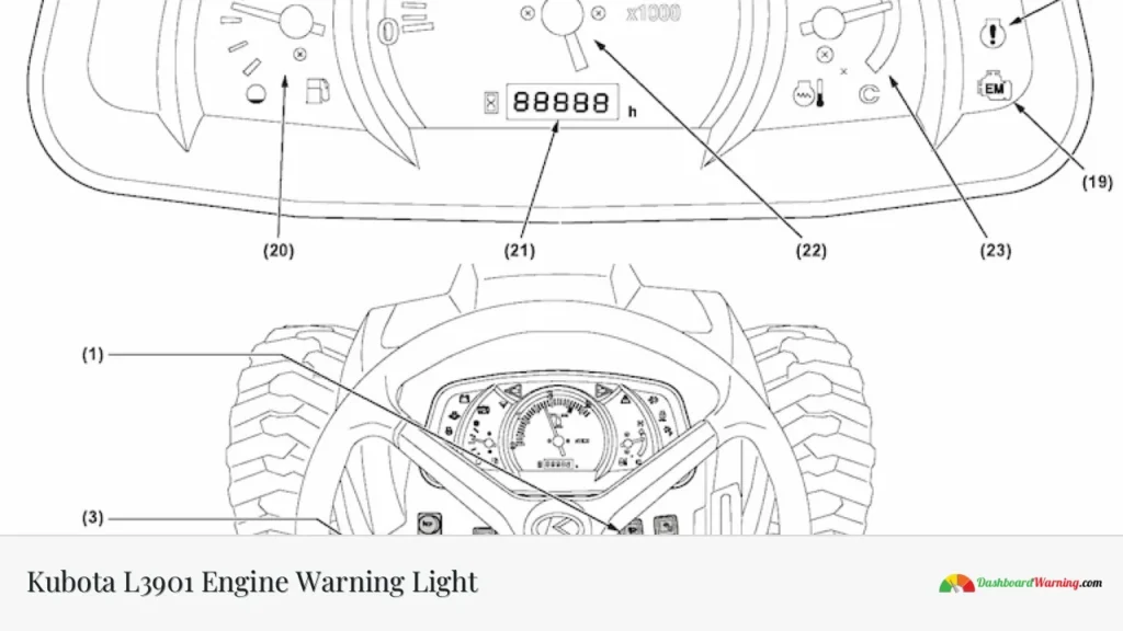 Kubota L3901 Engine Warning Light