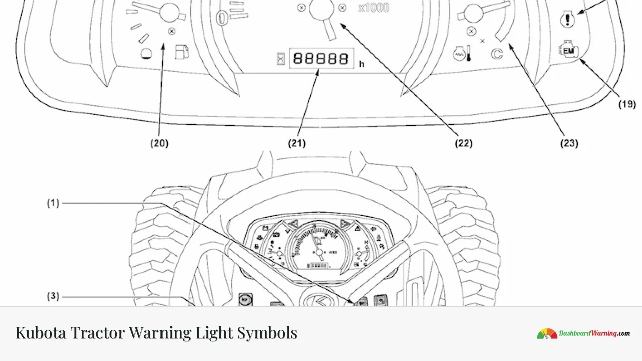 Kubota Tractor Warning Light Symbols