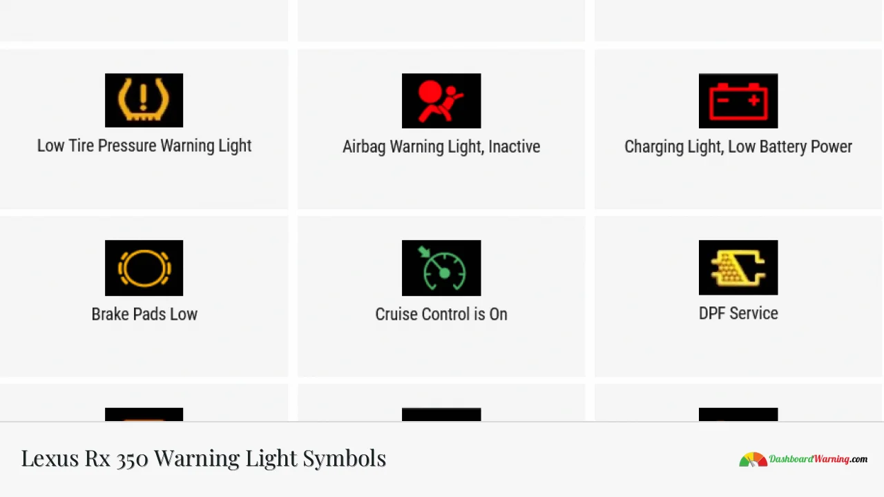 Lexus Rx 350 Warning Light Symbols