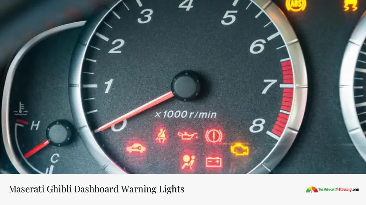 Maserati Ghibli Dashboard Warning Lights