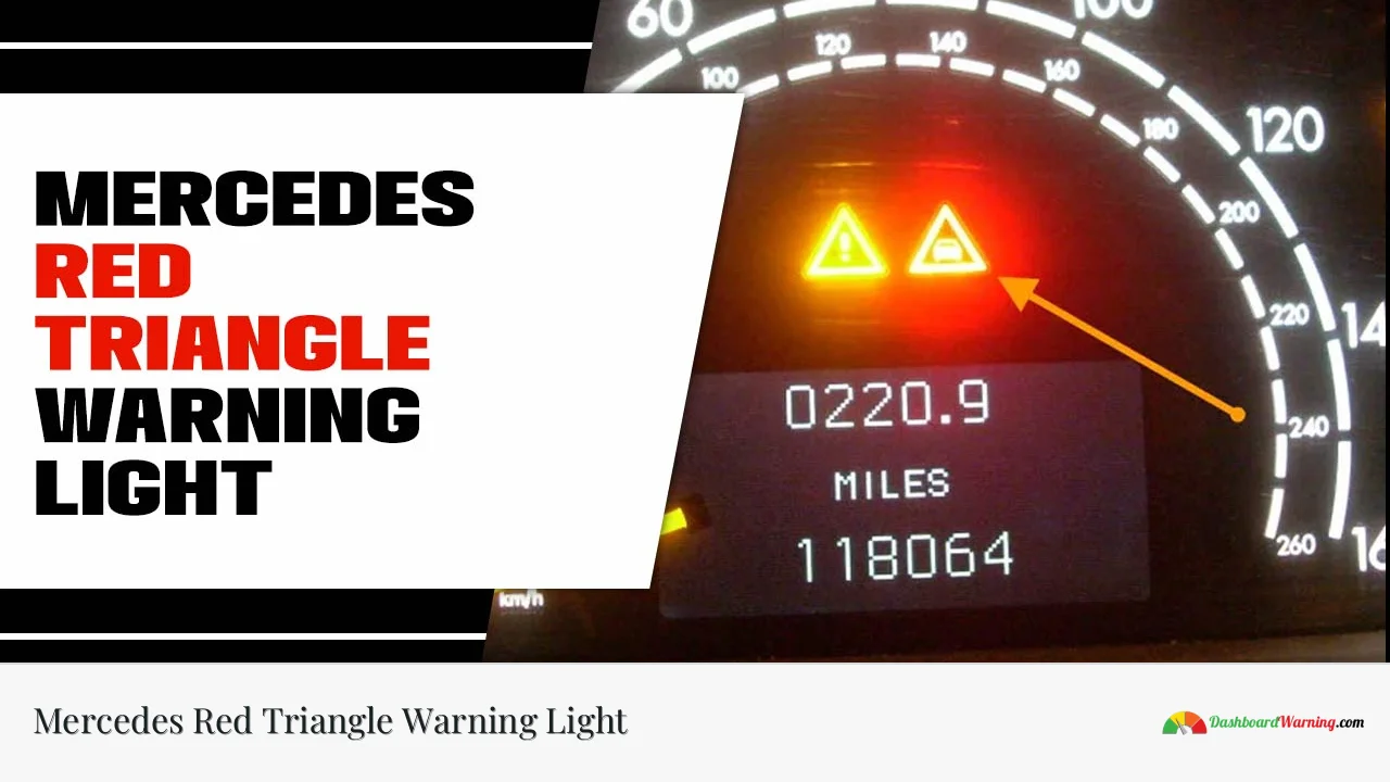 Mercedes Red Triangle Warning Light