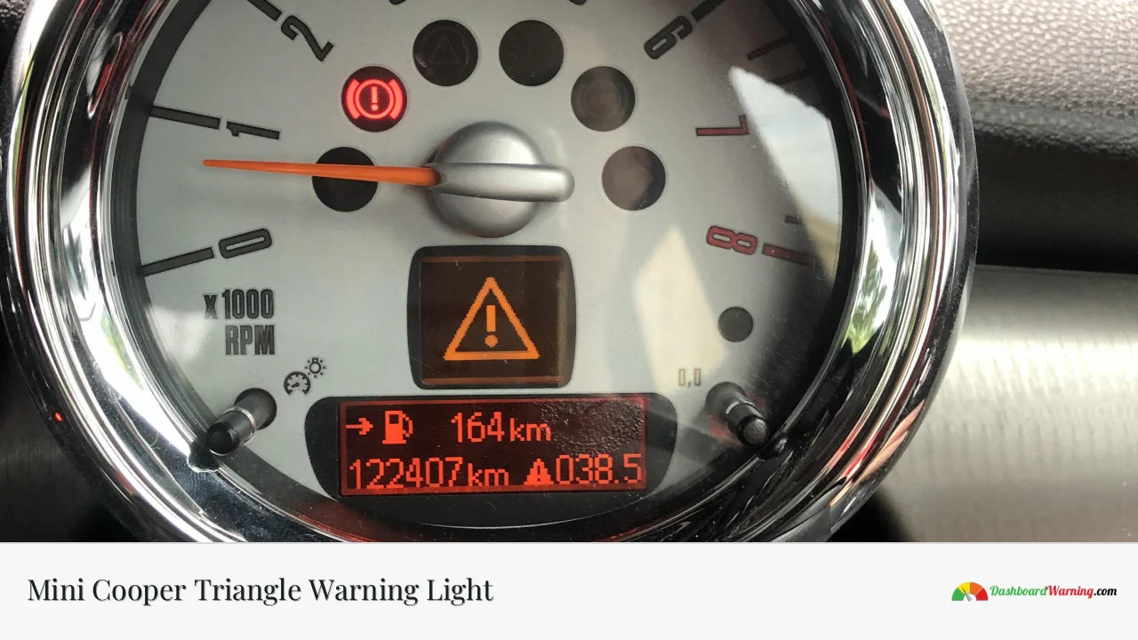 Mini Cooper Triangle Warning Light