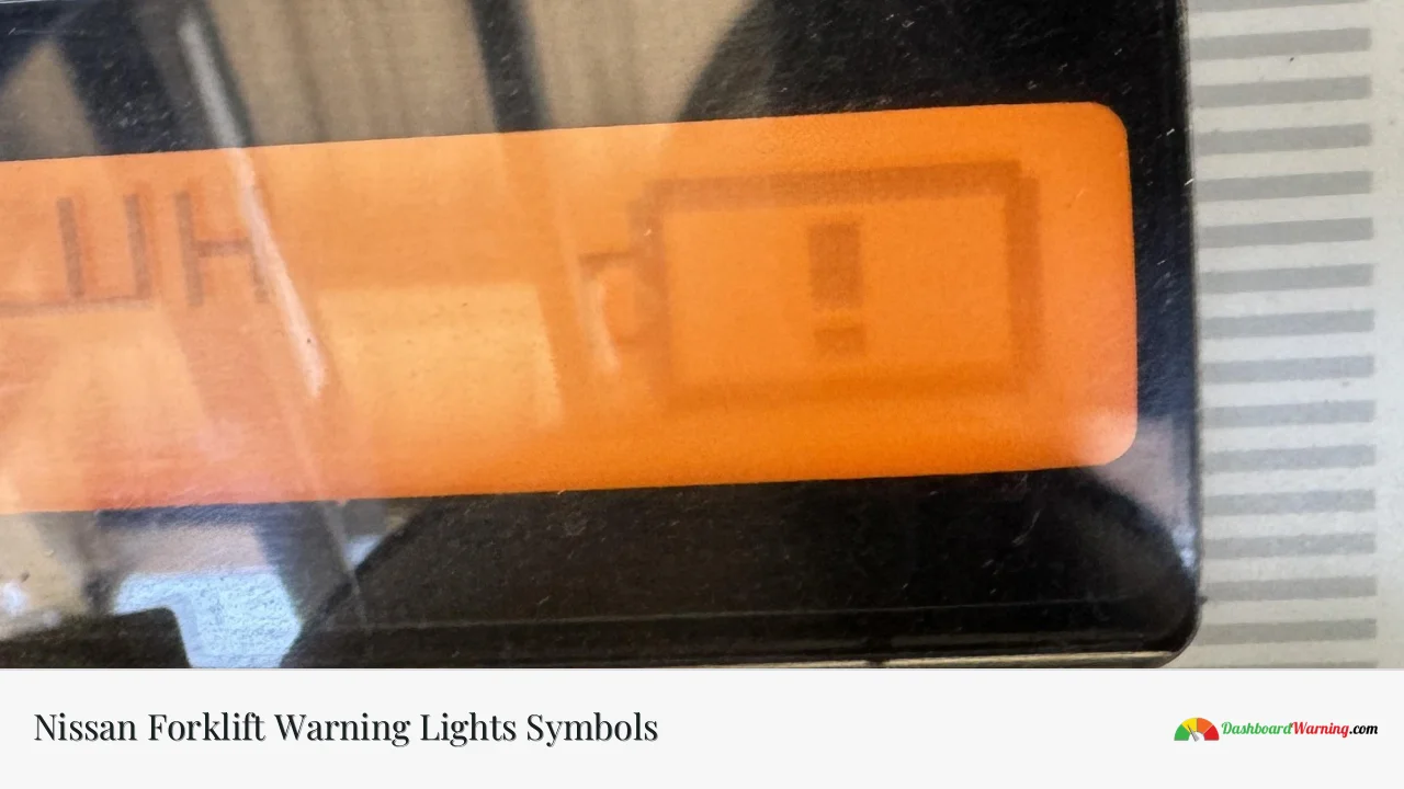 Nissan Forklift Warning Lights Symbols