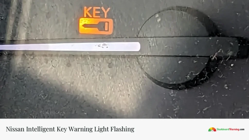 Nissan Intelligent Key Warning Light Flashing