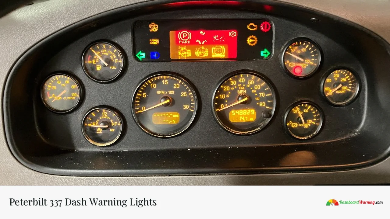 Peterbilt 337 Dash Warning Lights