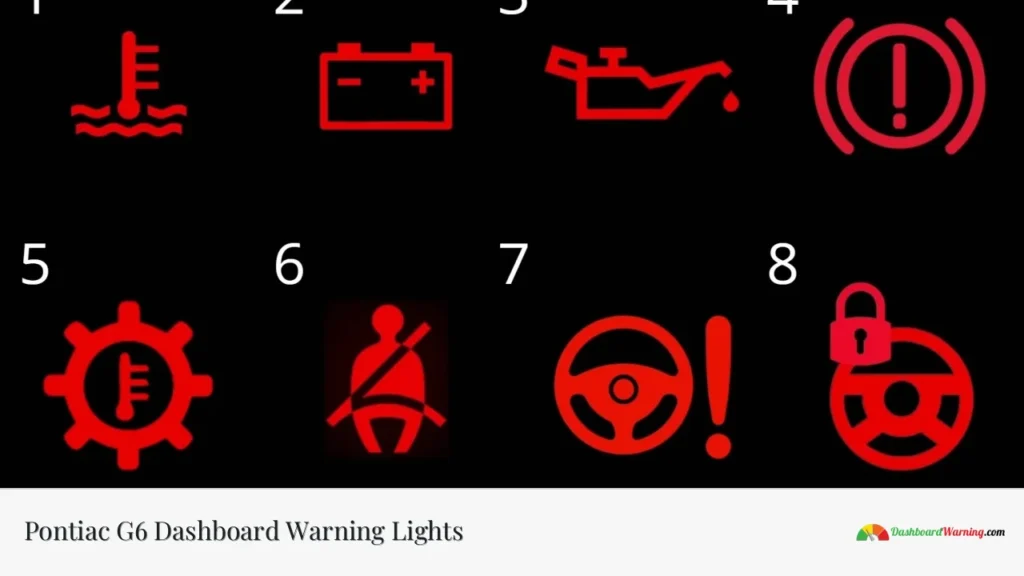 Pontiac G6 Dashboard Warning Lights