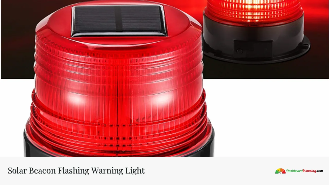 Solar Beacon Flashing Warning Light