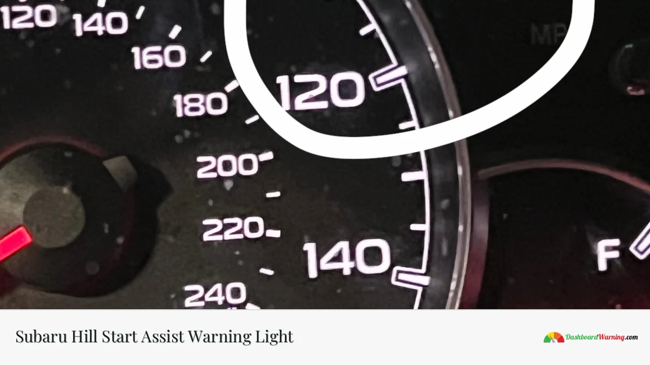 Subaru Hill Start Assist Warning Light