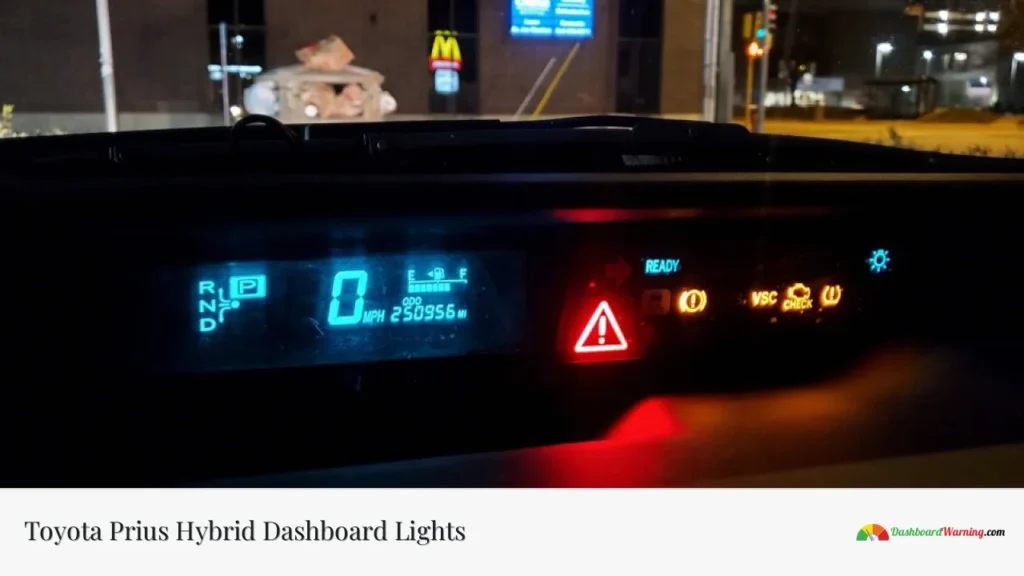 Toyota Prius Hybrid Dashboard Lights