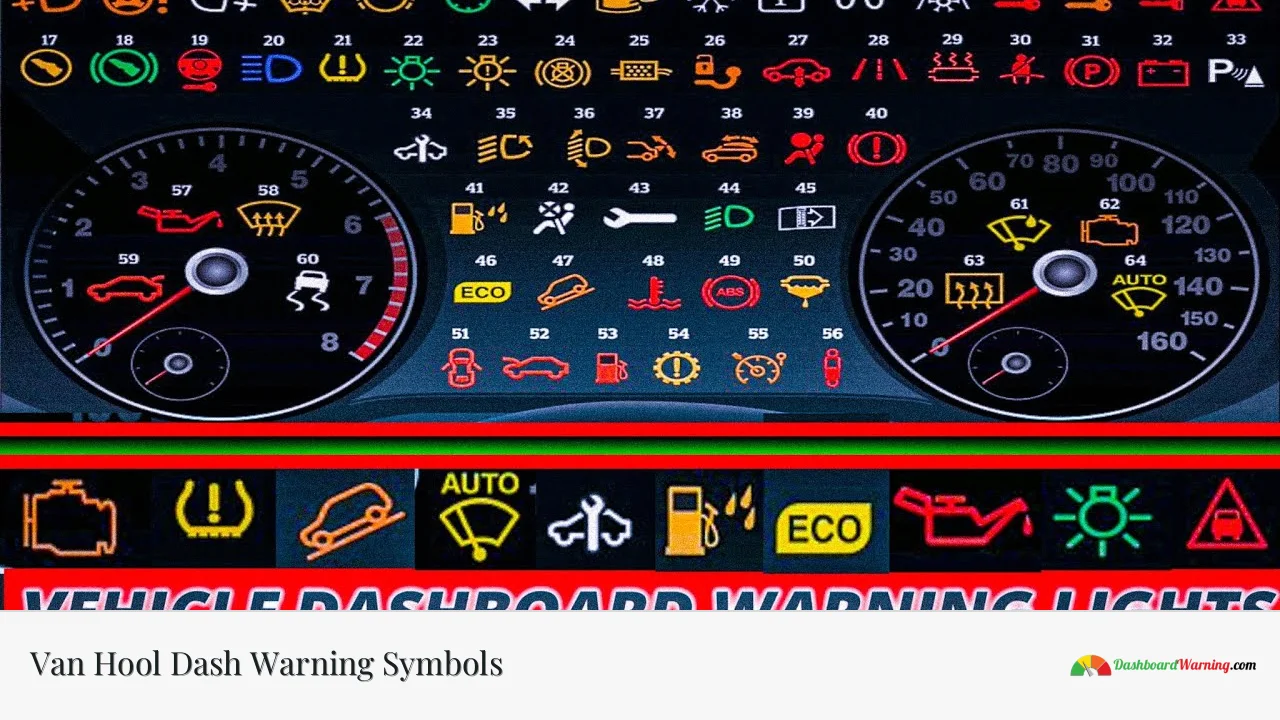 Van Hool Dash Warning Symbols