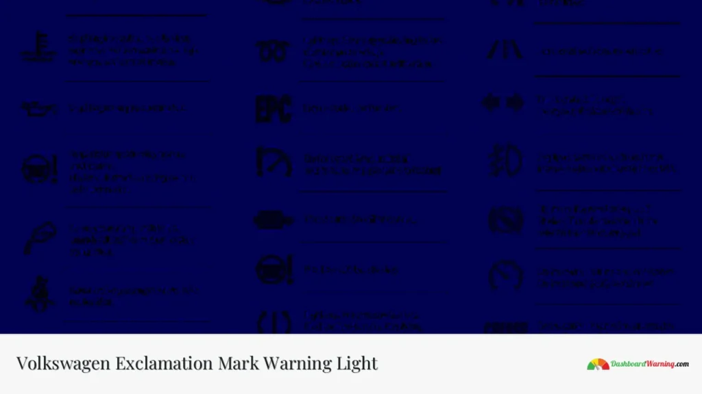 Volkswagen Exclamation Mark Warning Light