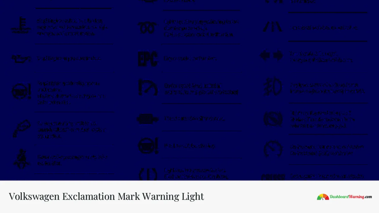 Volkswagen Exclamation Mark Warning Light