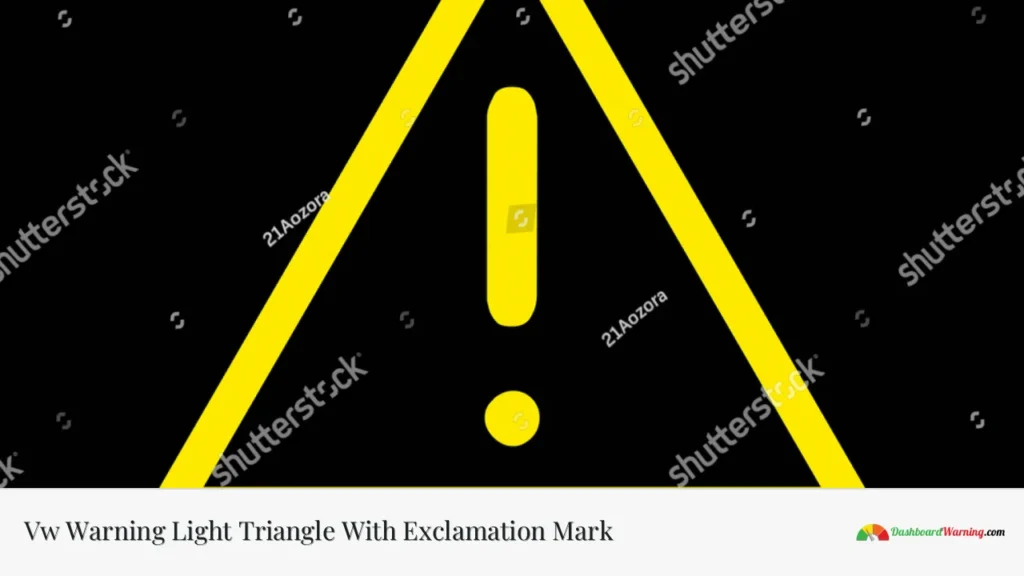 Vw Warning Light Triangle With Exclamation Mark